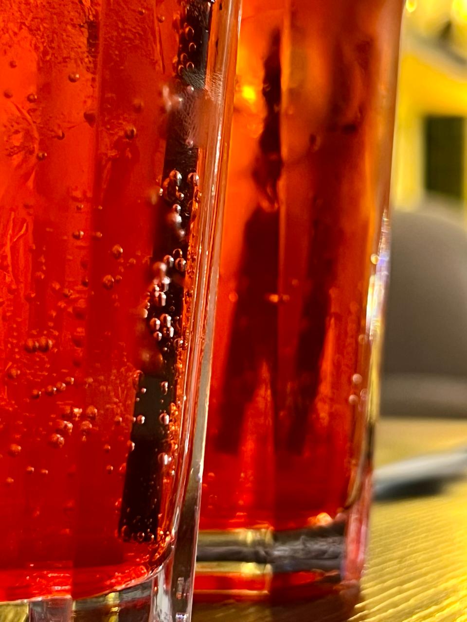 Signature lemonade in a glass